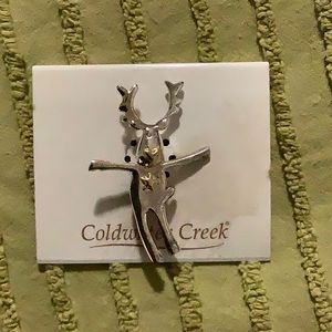 Reindeer & Christmas Tree Pins / Brooches by Coldwater Creek